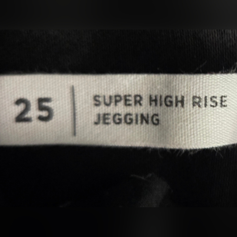 PacSun Super High Rise Black Jeans Sz 25 Euc Skinny Stretch - Picture 5 of 8